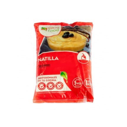 Polvo para preparar natilla sabor vainilla con coco Macrofood (1 kg / 2.2 lb)