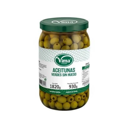 Aceitunas verdes sin huesos (1.82 kg / 4.01 lb)